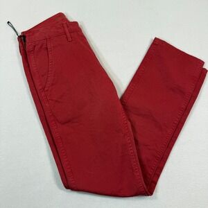 Dockers Pants Men 29X32 Red Straight‎ Fit Casual Chino 100% Cotton
